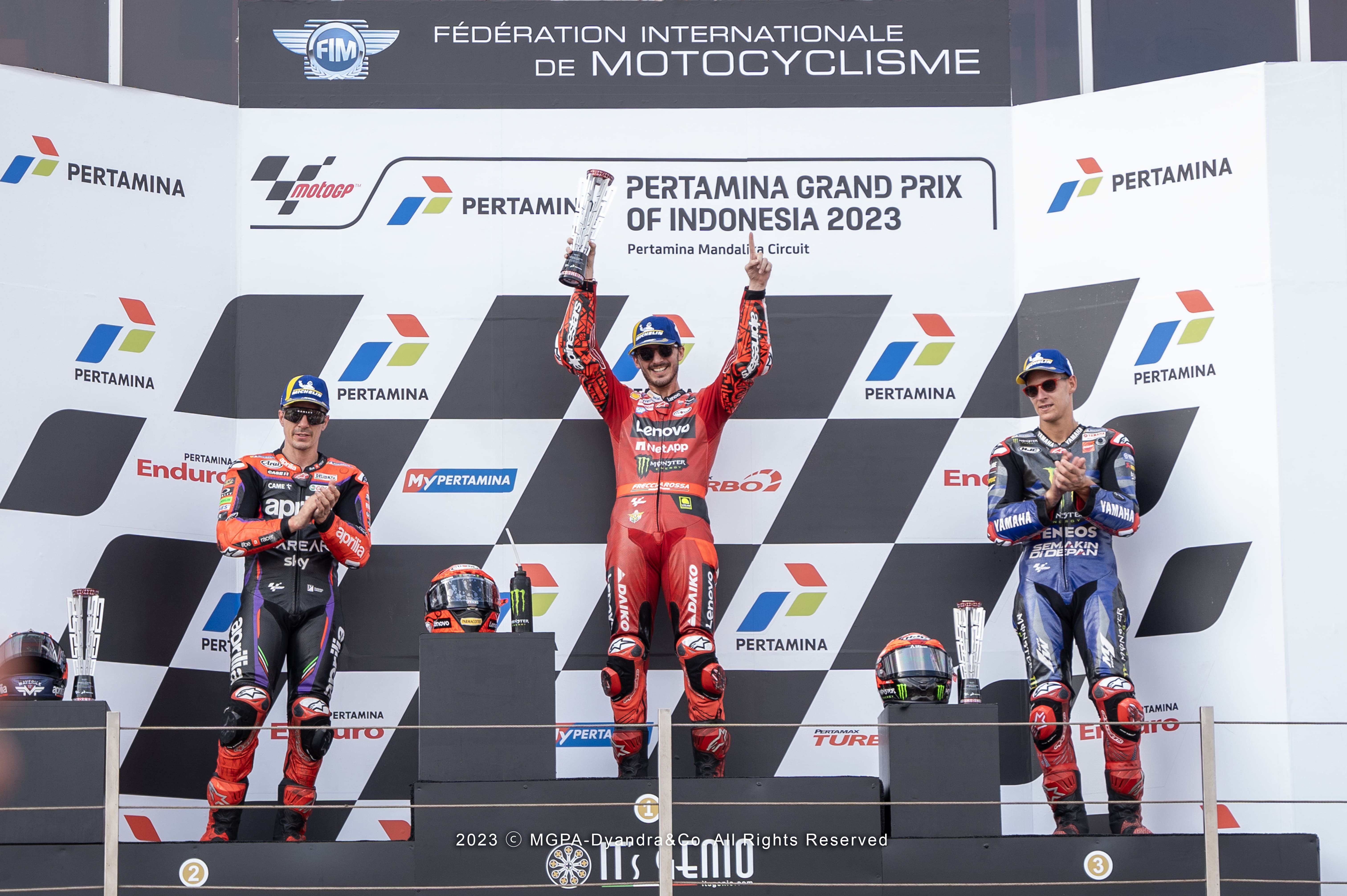 Indonesian GP 2023: Francesco “Pecco” Bagnaia Juara MotoGP Mandalika, Pertarungan Para Riders Berlangsung Sengit